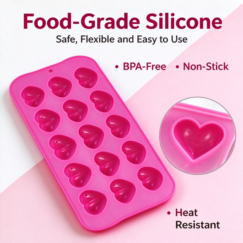 3D-Silikonform in Herzform, le – Soap Making Ins Bewertung und Preis